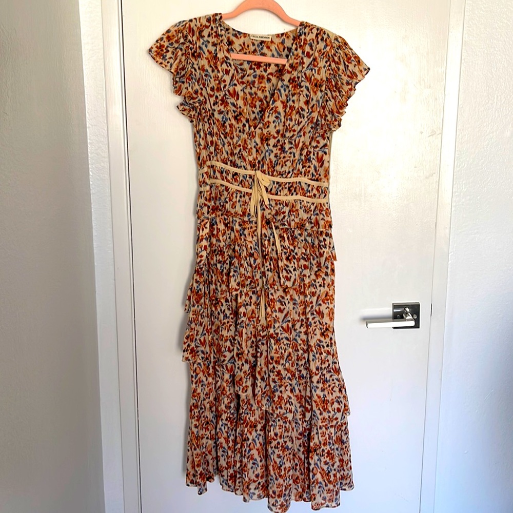 Ulla Johnson flutter sleeve maxi dress size 2